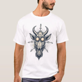Cartoon Galleon Sailing on Blue Water T Shirt