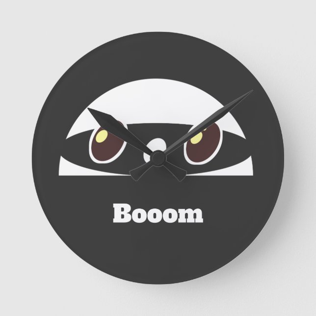 cartoon Geschenk  Rund Klocka (Framsida)