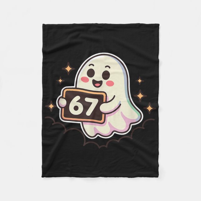 Cartoon Ghost 67 Meme  Fleecefilt (Framsidan)