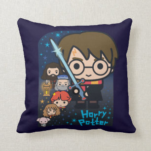 Cartoon Harry Potter Chamber of Secrets Graphic Kudde
