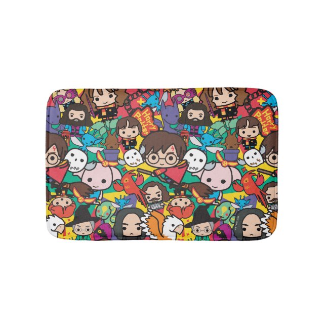 Cartoon Harry Potter Character Toss Pattern Badrumsmatta (Framsidan)