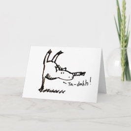 Cartoon Horse ¡Felicidades! Congratulations Card Kort