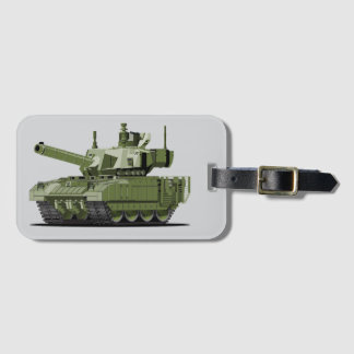 Cartoon modern armored tank bagagebricka