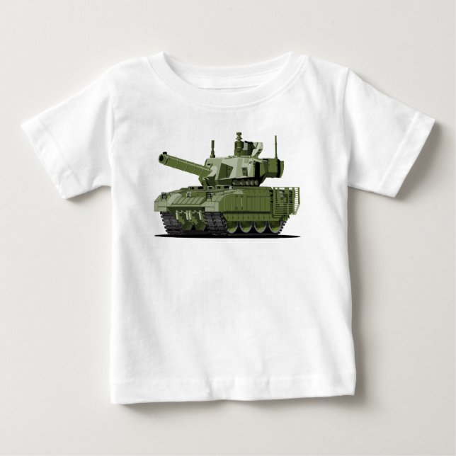 Cartoon modern armored tank t shirt (Framsida)