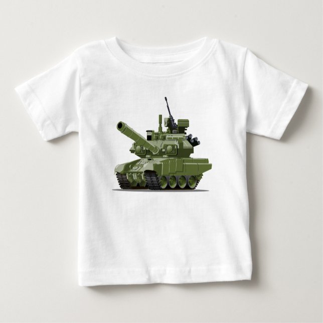 Cartoon modern armored tank t shirt (Framsida)