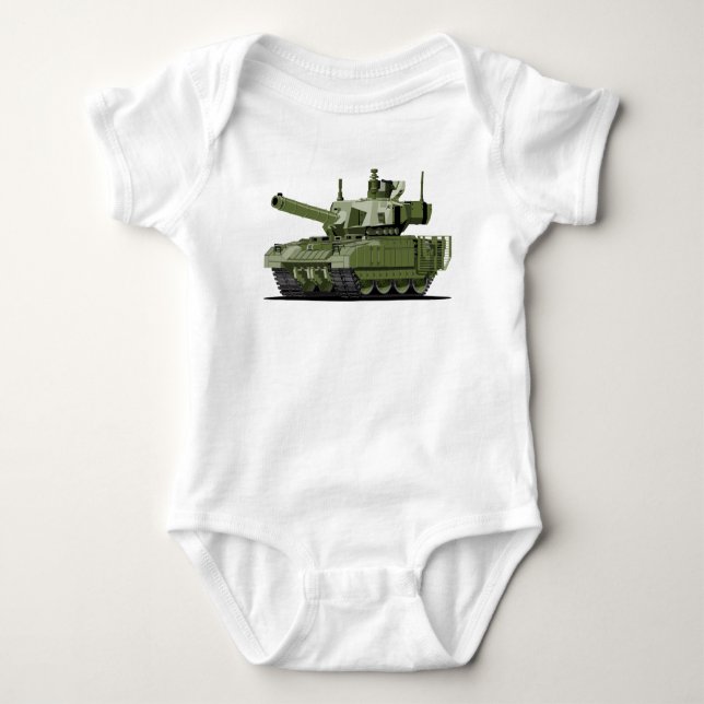 Cartoon modern armored tank t shirt (Framsida)