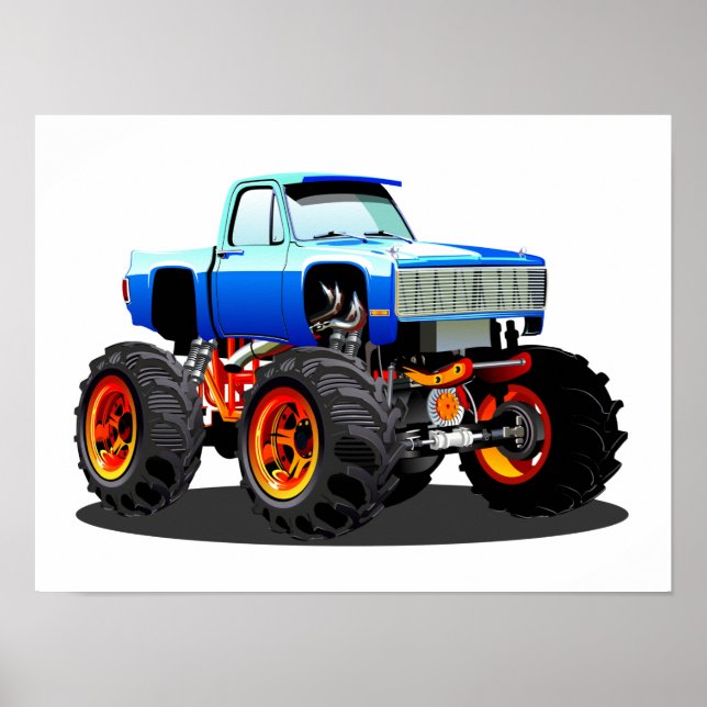 Cartoon monster truck poster (Framsidan)