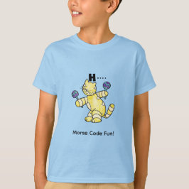 Cartoon Morse Code for Kids!  Letter A "H" T Shirt