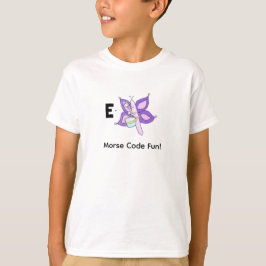 Cartoon Morse Code for Kids!  Letter E T Shirt