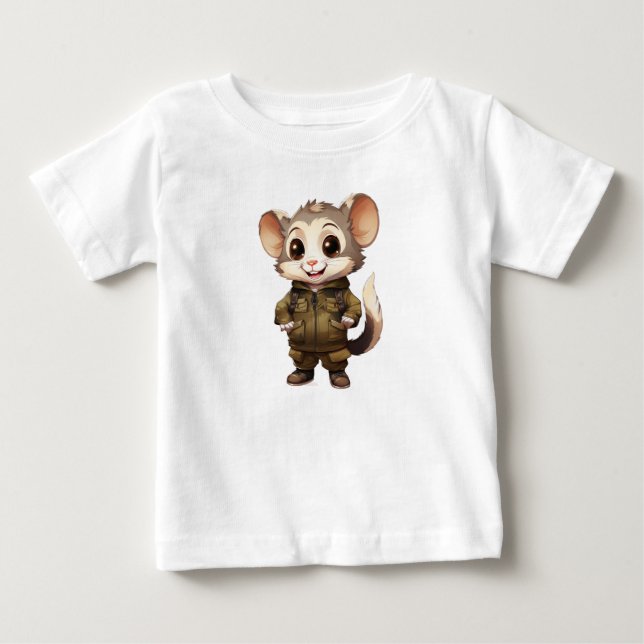 Cartoon Possum Toddler Fine Jersey T-shirt (Framsida)