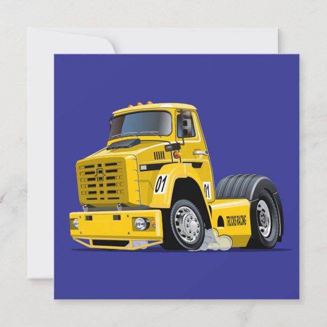 Cartoon Racing truck (Framsida)