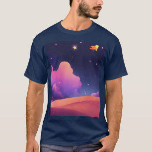Cartoon-raketfartyg T Shirt