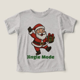 Cartoon Santa Dancing Joyfully T Shirt