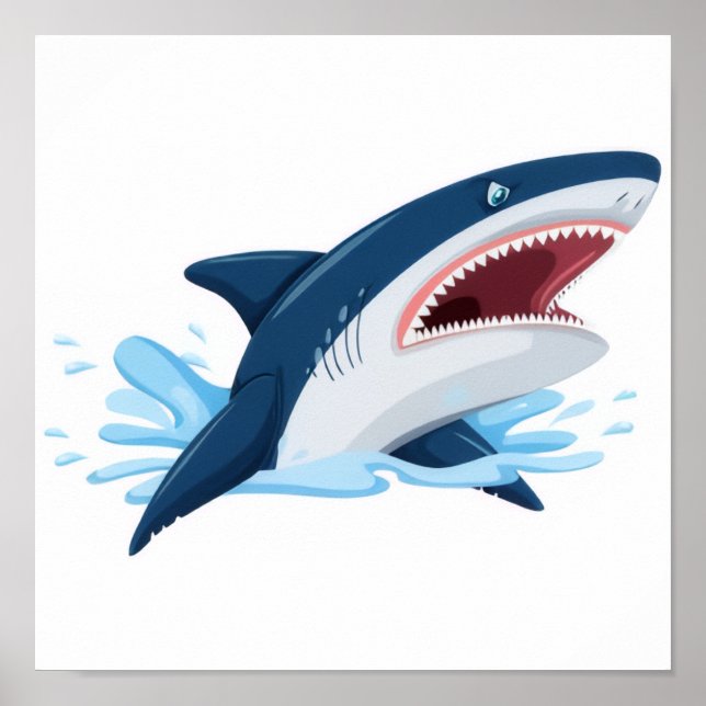 cartoon shark poster (Framsidan)