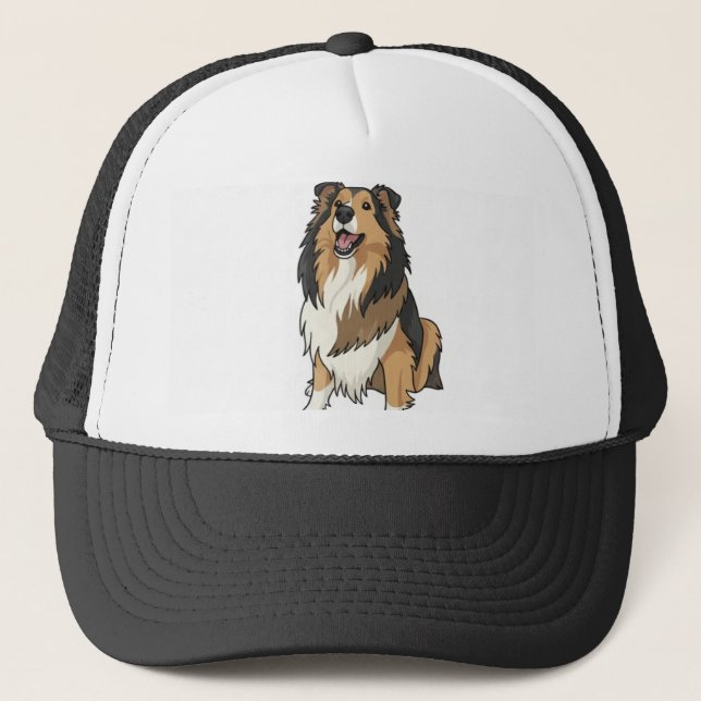 Cartoon style Sheltie Keps (Framsida)
