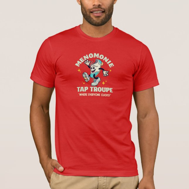 Cartoon Tap Troupe Logo  T Shirt (Framsida)