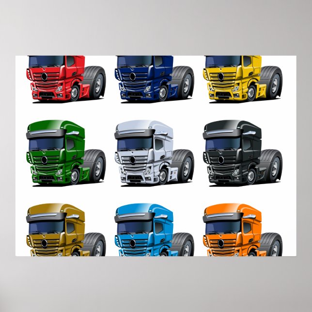 Cartoon truck poster (Framsidan)