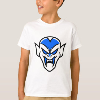 Cartoon Vampire Face Halloween Graphic Tee