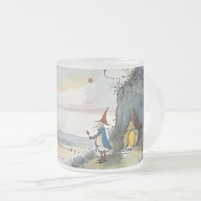 Cartoon wizard dreamscape frostad glasmugg (Framsida höger)