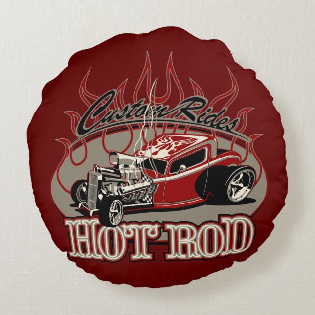 cartooncar25 rund kudde (Baksidan)