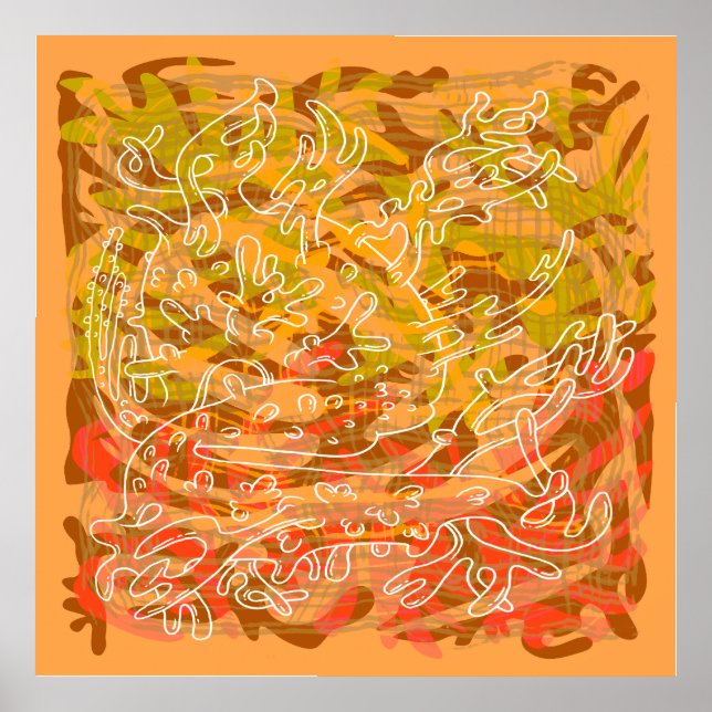 Cartoonish Organik Poster (Framsidan)