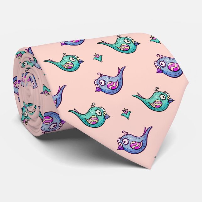 Cartoony Cute Bird Mönster Slips (Rullad)