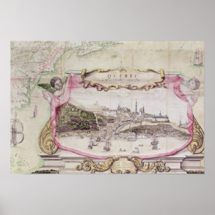 Cartouche av Quebec Poster