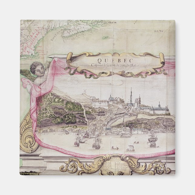 Cartouche of Quebec Magnet (Framsidan)