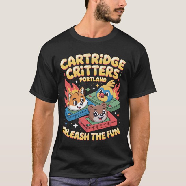 Cartridge Critters T Shirt (Framsida)