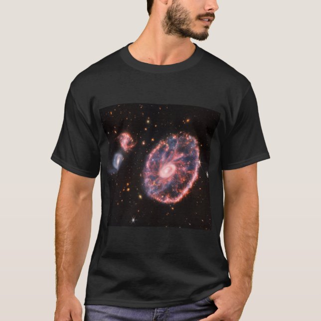 CartWheel Galaxy, James Webb Space Telescope T Shirt (Framsida)