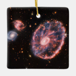 CartWhey Galaxy JWST James Webb Space Telescope Julgransprydnad Keramik