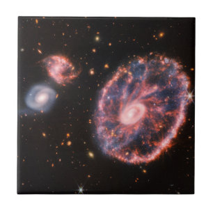 CartWhey Galaxy JWST James Webb Space Telescope Kakelplatta