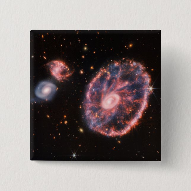 CartWhey Galaxy JWST James Webb Space Telescope Knapp (Framsida)