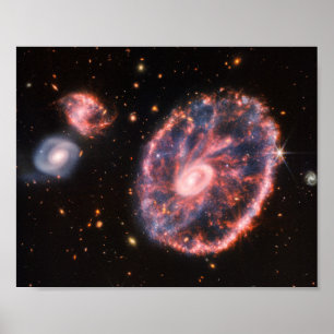 CartWhey Galaxy JWST James Webb Space Telescope Poster