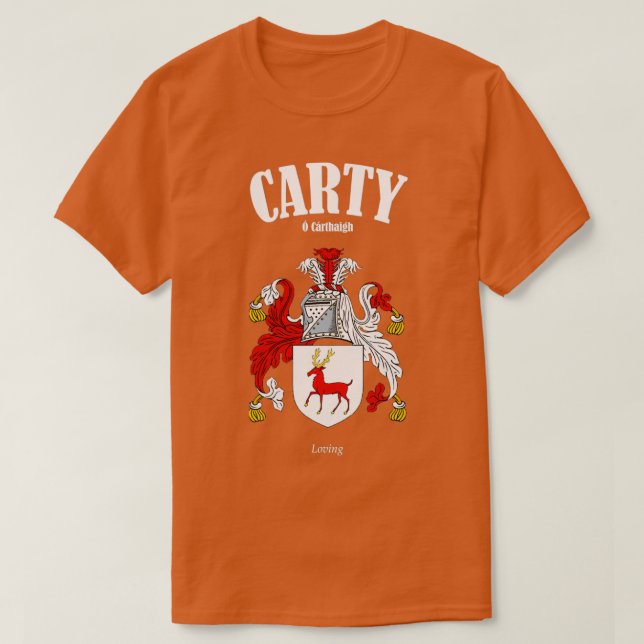Carty Family Jackar om Arm Translation and Meaning T Shirt (Design framsida)