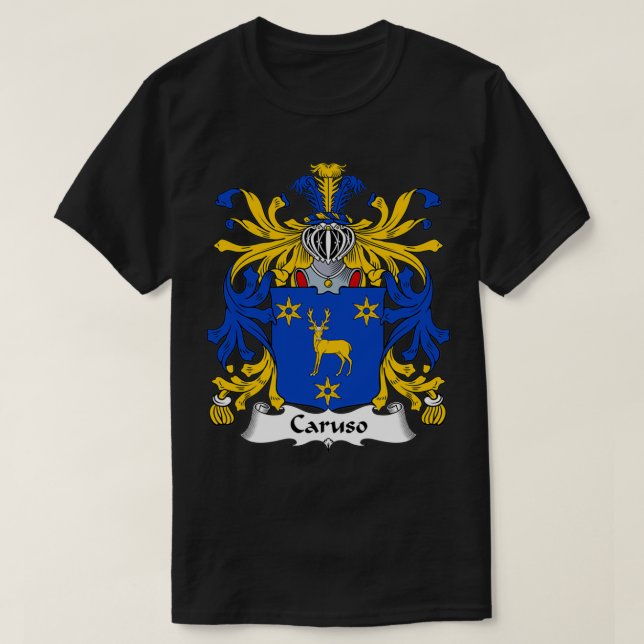 Caruso Jackar Arm Family Crest T Shirt (Design framsida)
