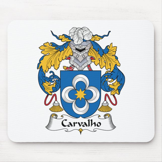 Carvalho familjvapensköld musmatta (Framsidan)