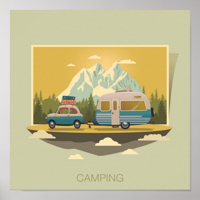 Carvan Camping Poster (Framsidan)