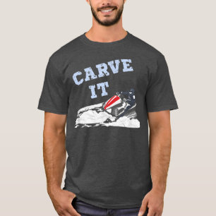 Carve it underligt Snowmobile Riding Deep Powder S T Shirt