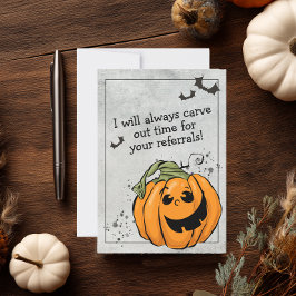 Carve Time for Your Referral Halloween Tack Kort