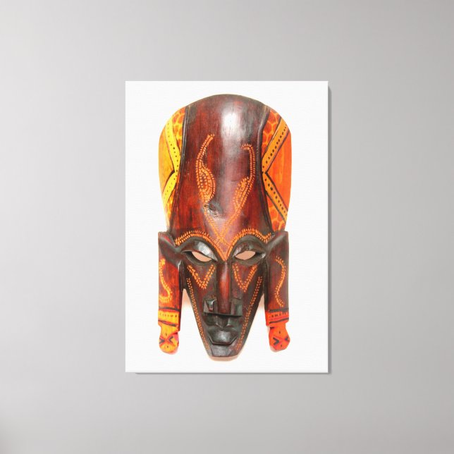 Carved african mask, omslaget canvas (Framsida)
