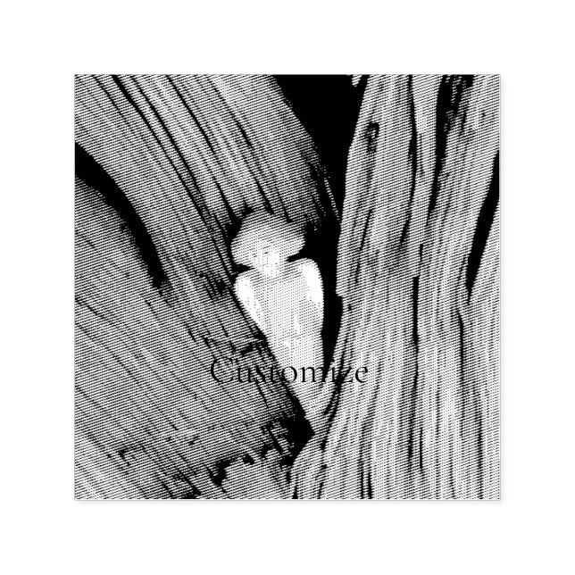 Carved angel i träd Thunder Cove Självfärgande Stämpel (Design)