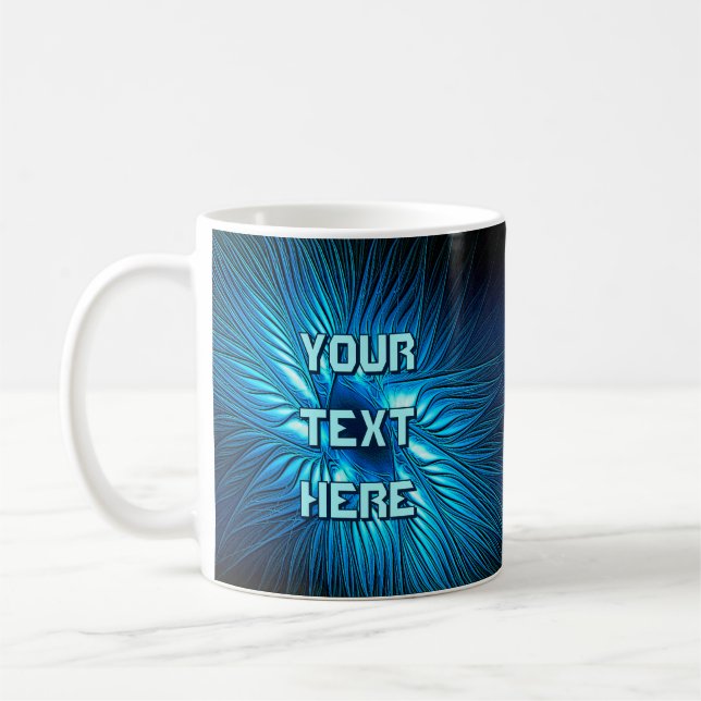 Carved Blue Star Kaffemugg (Vänster)