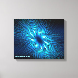 Carved Blue Star-Kanvastryck Canvastryck
