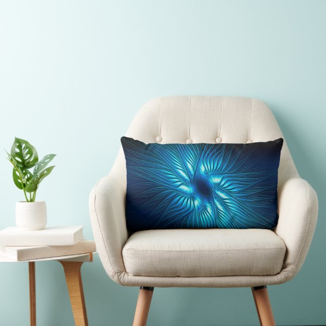 Carved Blue Star Lumbarkudde (Stol)