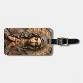 Carved Devotion  Wooden Mary Bagagebricka