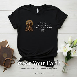 Carved Devotion  Wooden Mary T Shirt