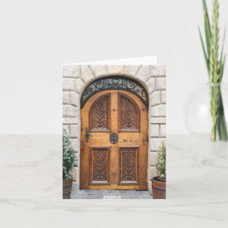 Carved Door Notecard Kort