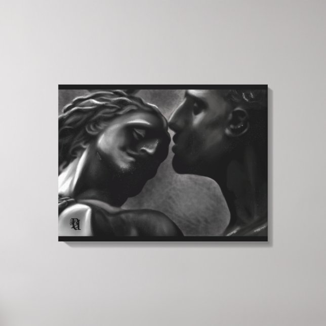 Carved Eternity #Abstract #Love #Feels #Statues Canvastryck (Framsida)