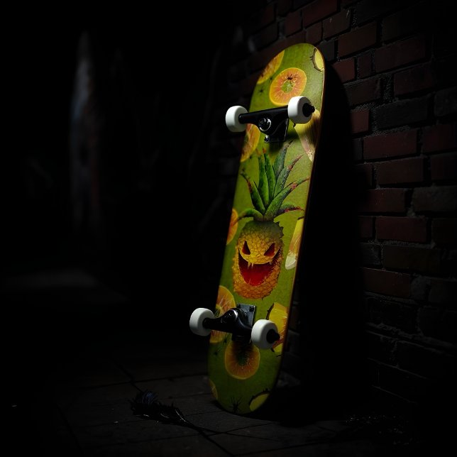 Carved Halloween Pineapple Mini Skateboard Bräda 18,5 Cm (Skapare uppladdad)